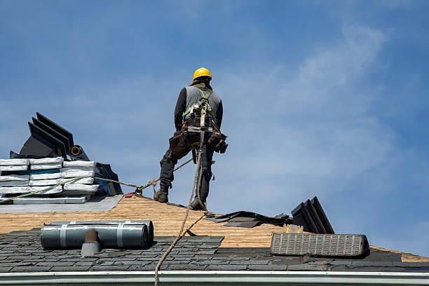 Professional Roofing technician working in Langeloth, PA